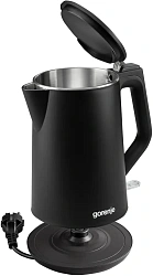 Чайник электрический Gorenje K15DWBK 1.5л. 2200Вт черный корпус: металл
