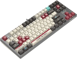 Клавиатура A4Tech Bloody S87 Pixels Red механическая серый/белый USB Multimedia for gamer LED (S87 PIXELS)