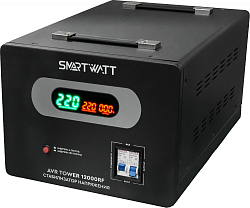 Стабилизатор напряжения Smartwatt AVR Tower 12000RF 12000ВА черный