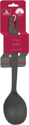 Ложка для первых/вторых блюд Rondell Stripes RD-1623 серый/красный упак.:картонная подложка