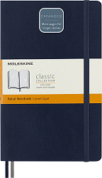 Блокнот Moleskine CLASSIC SOFT EXPENDED QP616EXPB20 Large 130х210мм 400стр. линейка мягкая обложка синий сапфир