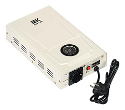 Стабилизатор напряжения IEK Slim 1кВА однофазный белый (IVS22-1-001-09)