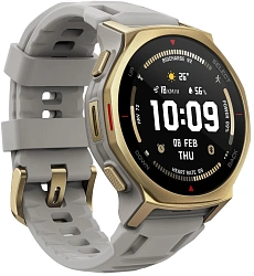 Смарт-часы Amazfit T-rex 3 Pro A2549 44мм 1.32" AMOLED корп.золотистый рем.белый разм.брасл.:140-205мм