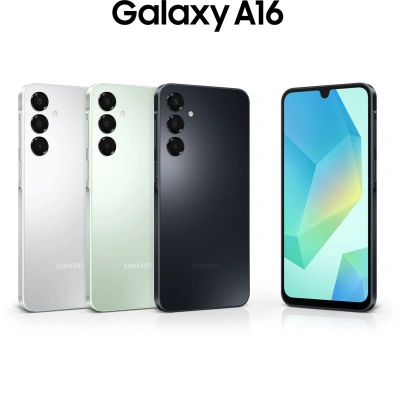 Смартфон Samsung SM-A165F Galaxy A16 128Gb 4Gb черный моноблок 3G 4G 2Sim 6.7" 1080x2340 Android 14 50Mpix 802.11 a/b/g/n/ac NFC GPS GSM900/1800 GSM1900 A-GPS microSD max1024Gb