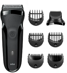 Бритва сетчатая Braun Series 3 300BT реж.эл.:2 питан.:аккум. черный