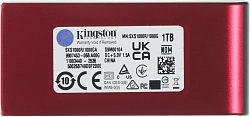 Накопитель SSD Kingston USB3.2 Gen2 1TB SXS1000R/1000GA XS1000 красный