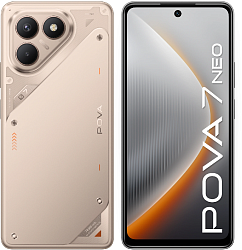 Смартфон Tecno Pova 7 Neo 256Gb 8Gb титановый моноблок 3G 4G 2Sim 6.8" 1080x2460 Android 14 108Mpix 802.11 a/b/g/n/ac NFC GPS GSM900/1800 Protect FM