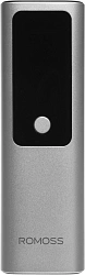 Мобильный аккумулятор Romoss PPU10 10000mAh QC/PD 130W 5A USB-A/USB-C серебристый/черный (6958377523001)