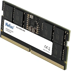 Память DDR5 16GB 4800MHz Netac NTBSD5N48SP-16 Basic RTL Gaming PC5-38400 CL40 SO-DIMM 262-pin 1.1В original Intel Ret