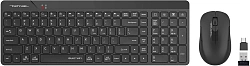 Клавиатура + мышь A4Tech Fstyler FG2300 Air2 клав:черный мышь:черный USB беспроводная slim (FG2300 AIR2 BLACK)
