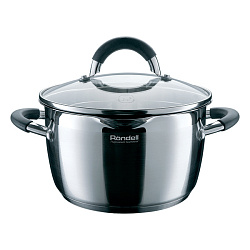 Кастрюля Rondell Flamme RDS-024 3.2л. d=20см (с крышкой) стальной