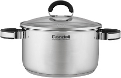 Кастрюля Rondell Brando RDS-1804 3.1л. d=20см (с крышкой) стальной