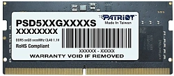 Память DDR5 16GB 5600MHz Patriot PSD516G560081S Signature RTL PC5-44800 CL46 SO-DIMM 262-pin 1.1В single rank Ret