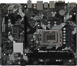 Материнская плата Asrock B760M-HDV/M.2 D4 Soc-1700 Intel B760 2xDDR4 mATX AC`97 8ch(7.1) GbLAN RAID+VGA+HDMI+DP