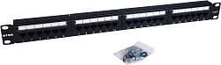 Патч-панель NTSS NTSS-PP-1U-24-UTP-RJ45-6-D 19" 1U 24xRJ45 кат.6 UTP