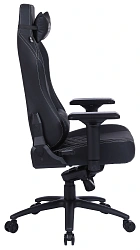 Кресло игровое Cactus CS-CHR-0112BL черный экокожа с подголов. крестов. сталь