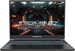 Ноутбук Gigabyte G6 Core i7 12650H 16Gb SSD512Gb NVIDIA GeForce RTX4050 6Gb 16" IPS FHD+ (1920x1200) Windows 11 Home black WiFi BT Cam (MF-G2KZ853SH)