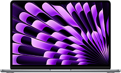 Ноутбук Apple MacBook Air A3113 M3 8 core 16Gb SSD256Gb/8 core GPU 13.6" Liquid Retina (2560x1664) macOS grey space WiFi BT Cam (MC8G4LL/A)