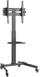 Подставка для телевизора Ultramounts UM252 черный 32"-55" макс.35кг напольный мобильный