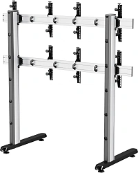 Стойка для телевизора Cactus CS-FS-TV4-PRO черный 45"-55" макс.50кг напольный мобильный