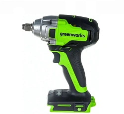 Гайковерт Greenworks GD24IW400 аккум. патрон:квад.1/2" (3802907CUG)