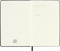 Блокнот Moleskine CLASSIC MM712 Pocket 90x140мм 192стр. клетка твердая обложка черный