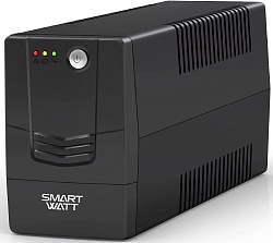 Источник бесперебойного питания Smartwatt UNI 1050E 600Вт 1050ВА черный