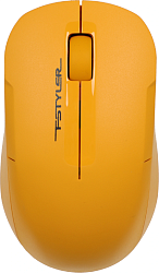 Мышь A4Tech Fstyler FG15CS Air2 желтый оптическая 1200dpi silent беспров. USB для ноутбука 3but