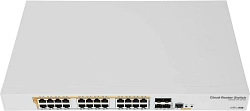 Коммутатор MikroTik CRS328-24P-4S+RM (L3) 24x1Гбит/с 4SFP+ 24PoE+ 450W управляемый