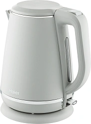 Чайник электрический Haier HK-502 1.5л. 3000Вт серый корпус: нерж.сталь/пластик (TD0029960RU)