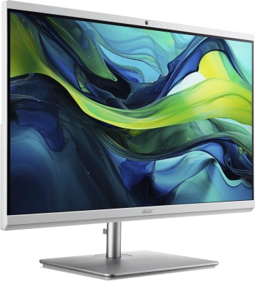 Моноблок Acer Aspire C24-195ES 23.8" Full HD Core Ultra 5 125U (1.3) 8Gb SSD512Gb Graphics CR Eshell GbitEth WiFi BT 65W клавиатура мышь Cam серебристый 1920x1080