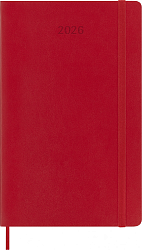 Еженедельник Moleskine CLASSIC SOFT WKNT Large 130х210мм 144стр. мягкая обложка красный