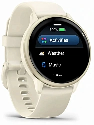Смарт-часы Garmin Vivoactive 6 1.1" AMOLED корп.бежевый рем.бежевый (010-02985-01)