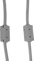 Кабель Ningbo USB A(m) USB B(m) 3м (USB2.0-AM/BM-3M-MG) феррит.кольца серый