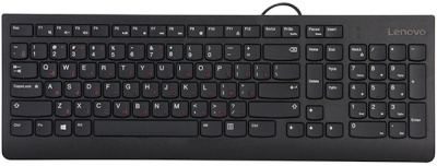 Клавиатура Lenovo 300 черный USB для ноутбука
