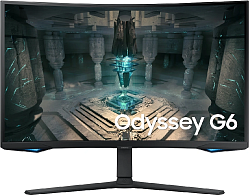Монитор Samsung 31.5" Odyssey G6 S32BG650EUXEN черный VA LED 16:9 HDMI полуматовая HAS Piv 2500:1 350cd 178гр/178гр 2560x1440 240Hz DP 2K USB 7.4кг
