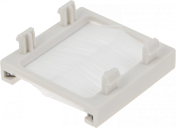 Щеточный ввод Lanmaster LAN-SIP-23BR-WH шир.45мм выс.45мм белый (упак.:1шт)