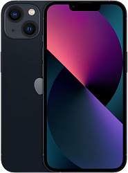 Смартфон Apple A2633 iPhone 13 128Gb 4Gb темная ночь моноблок 3G 4G 1Sim 6.1" 1170x2532 iOS 16 12Mpix 802.11 a/b/g/n/ac/ax NFC GPS GSM900/1800 GSM1900 Protect
