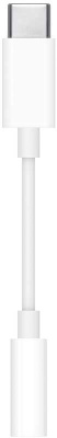 Переходник Apple MU7E2ZM/A Jack 3.5 (f)-USB Type-C (m) белый