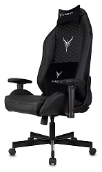 Кресло игровое Knight Neon черный соты экокожа с подголов. крестов. металл