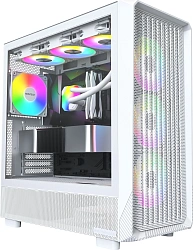 Корпус Montech X5 белый без БП ATX 8x120mm 2x140mm 1xUSB2.0 1xUSB3.0 audio bott PSU
