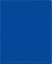 Папка на 2-х кольцах Silwerhof Eco SE-0413/2RBLU A4 пластик 0.5мм кор.18мм синий