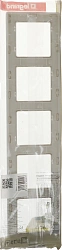 Рамка Legrand Valena Life 754045 накладная 5x горизонтальный монтаж поликарбонат слоновая кость