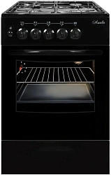 Плита Газовая Лысьва ГП 400 М2С-2у черный (стеклянная крышка) реш.сталь
