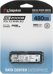 Накопитель SSD Kingston PCIe 4.0 x4 480GB SEDC2000BM8/480G DC2000B M.2 2280 0.4 DWPD