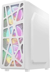 Корпус Formula Mana белый без БП ATX 4x120mm 2xUSB2.0 1xUSB3.0 audio bott PSU