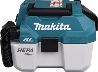 Строительный пылесос Makita DVC750LZ (уборка: сухая/влажная) синий