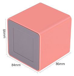 Подставка Deli ENS011PINK Nusign 2отд. для письменных принадлежностей 84х84х86мм розовый пластик