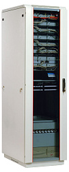 Шкаф серверный ЦМО (ШТК-М-42.6.8-1ААА) напольный 42U 600x800мм пер.дв.стекл задн.дв.стал.лист 2 бок.пан. направл.под закл.гайки 550кг серый 655мм 104.6кг 180град. 2030мм