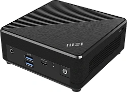 Неттоп MSI Cubi N ADL-018RU N200 (1) 4Gb SSD128Gb UHDG Windows 11 Pro 2xGbitEth WiFi BT 65W черный (9S6-B0A911-211)